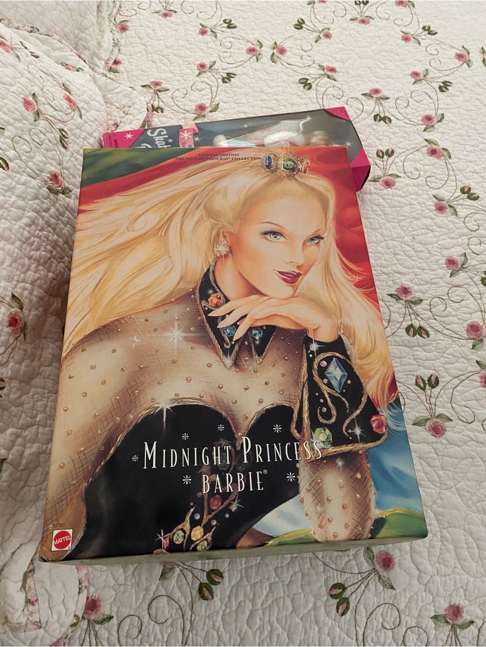 Mattel Midnight Princess Barbie Artwork - Blonde in Black & Gold
